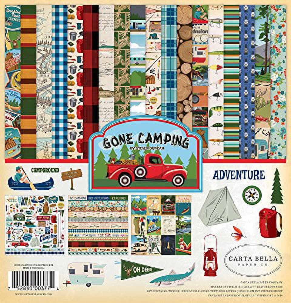 Carta Bella Collection Kit 12 inch x12 inch Outdoor Adventures