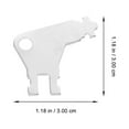 thumbnail image 2 of Miangastore 5pcs Metal Paper Towel Dispenser Keys for Easy Management and Unjamming White Color, 2 of 9