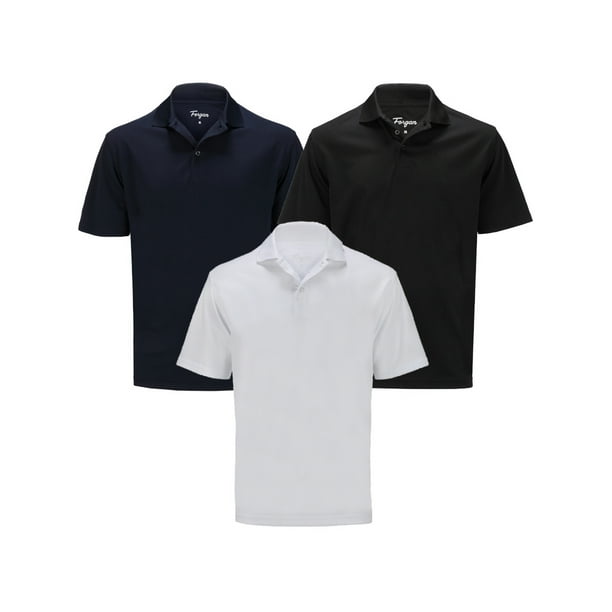of St Andrews Premium Performance Golf Polo Shirts 3 Pack Mens