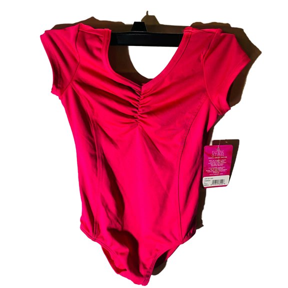 Capezio Girls' Future Star Cap-Sleeve Leotard Small - Pink
