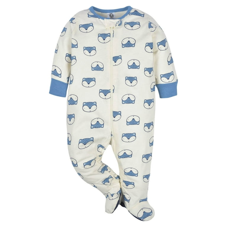Gerber Baby Boy Sleep 'n Play Footed Pajamas, 4-Pack 