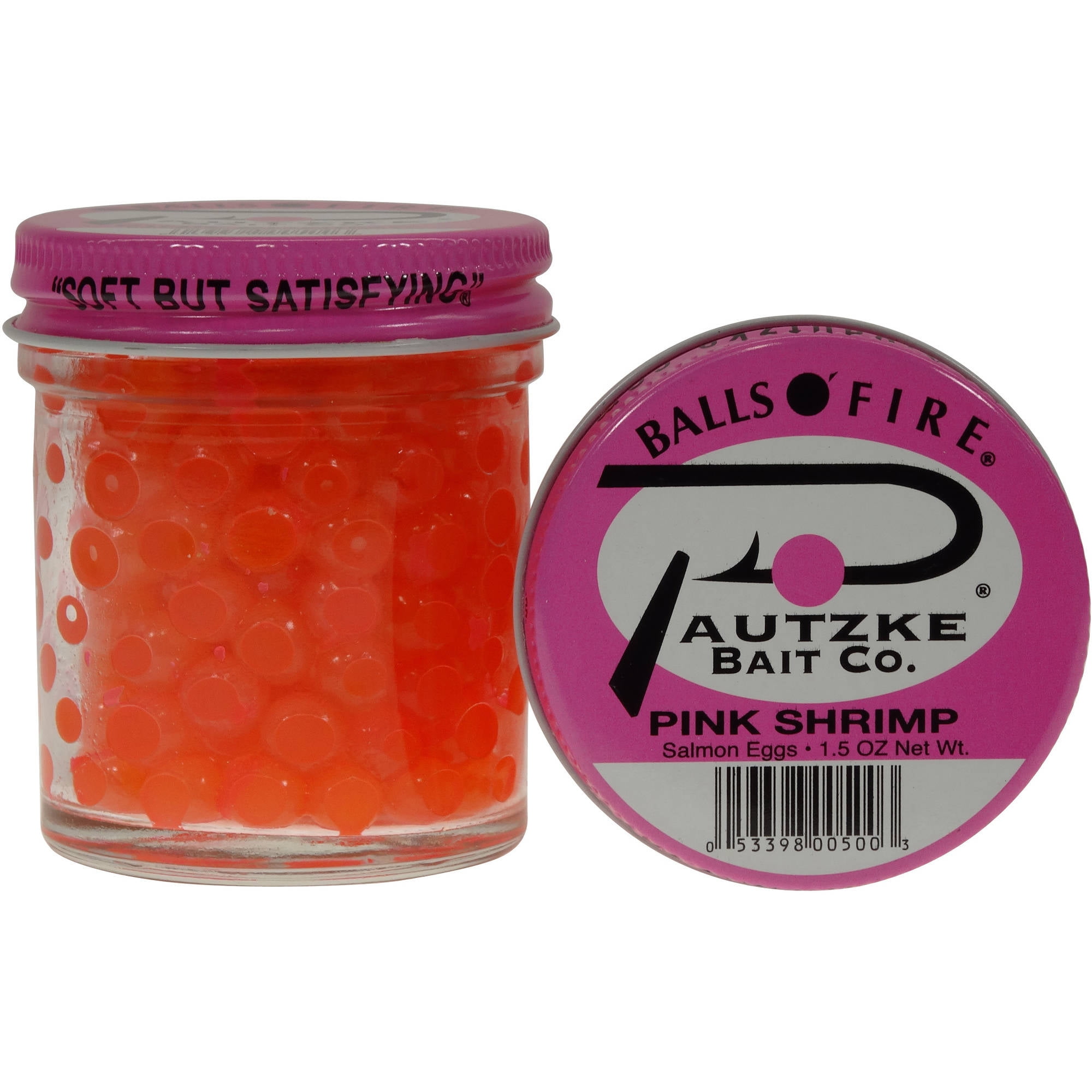 SALMON STEELHEAD TROUT EGGS 8 mm  50 CT PACK CLEAR SHRIMP PINK  PLASTIC SCENTED 