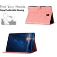 thumbnail image 3 of for Samsung Galaxy Tab A 10.5 2018 SM-T590 / SM-T595 Folio Flip Case, Embossed PU Leather Case with Smart Auto Wake / Sleep & Adjustable Stand (3 Anti-Slip Strips) with Card Slots, Pink, 3 of 5
