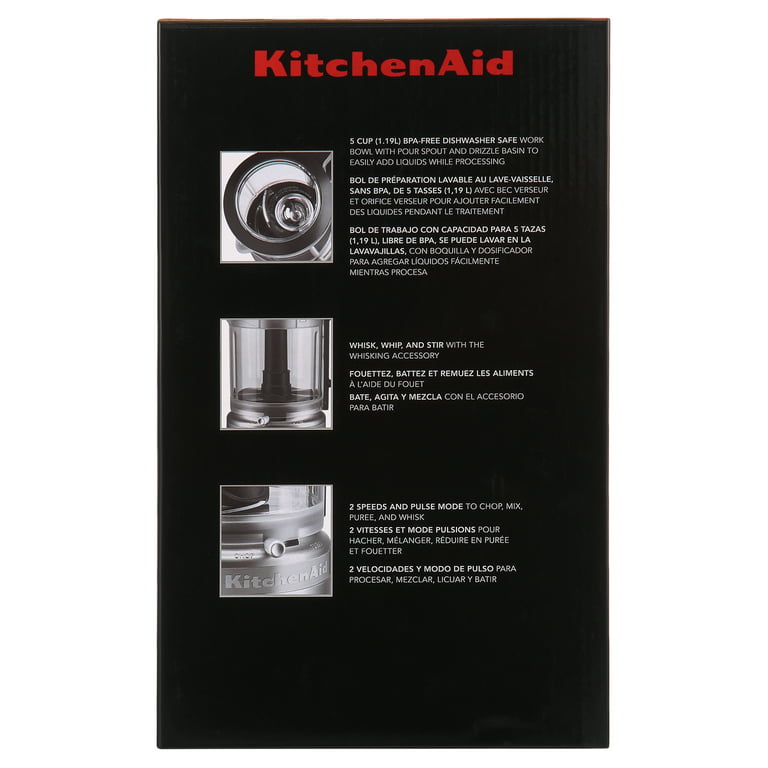 KitchenAid 5 Cup Food Chopper - KFC0516,Matte Black