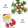 thumbnail image 3 of 20 piezas de joyería de aleación de Navidad decoración de uñas 3D diseño de arte de uñas de diamantes de imitación, 3 of 5