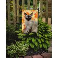 thumbnail image 2 of Carolines Treasures CK3084GF Siamese Fall Leaves Garden Size Flag, 2 of 3