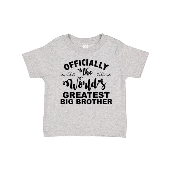 Inktastic Officially the World's Greatest Big Brother Boys Toddler T-Shirt