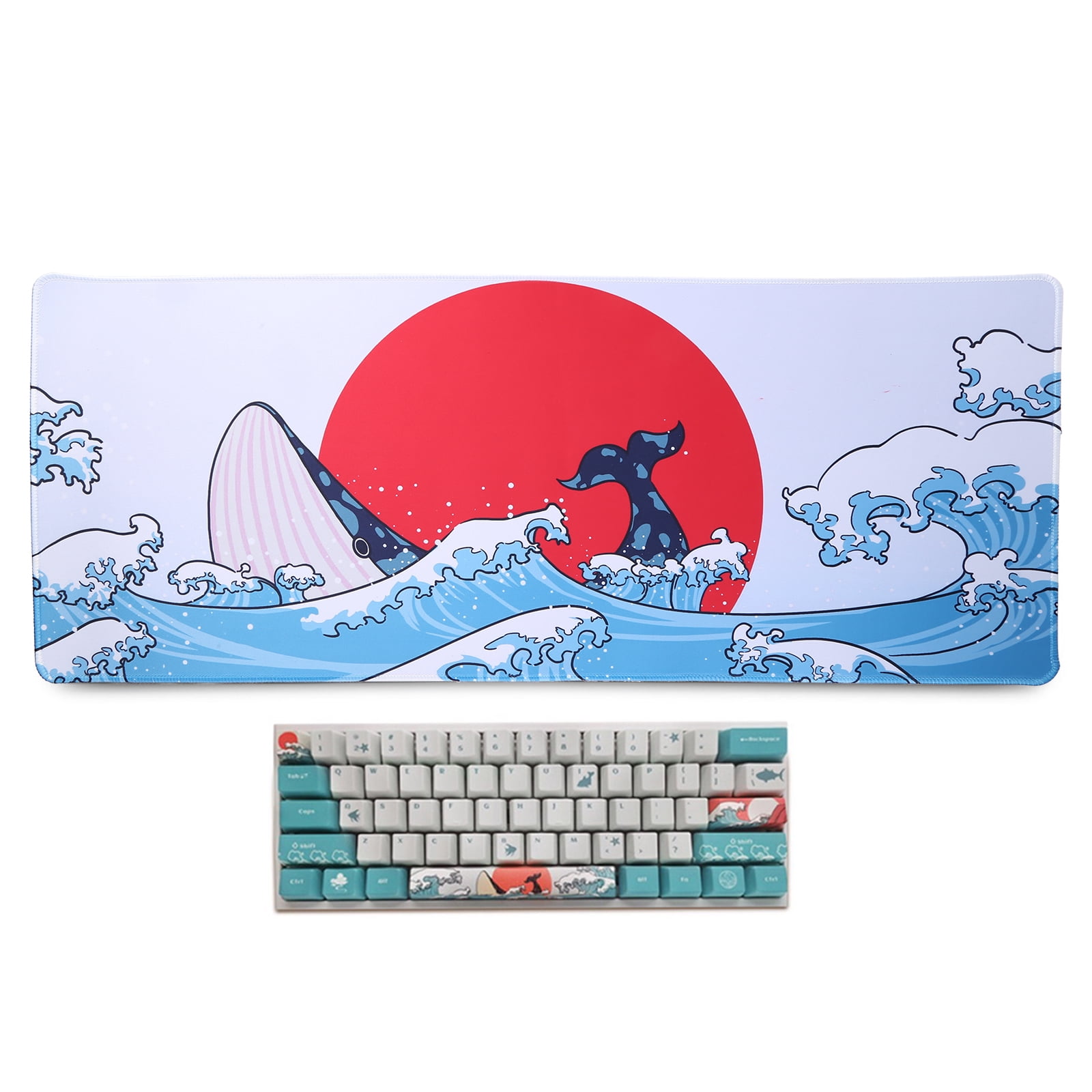 Large Gaming Mouse Pad Computer Gamer Keyboard Coral Sea Mouse Mat Non-slip Desk Mousepad For PC Desk