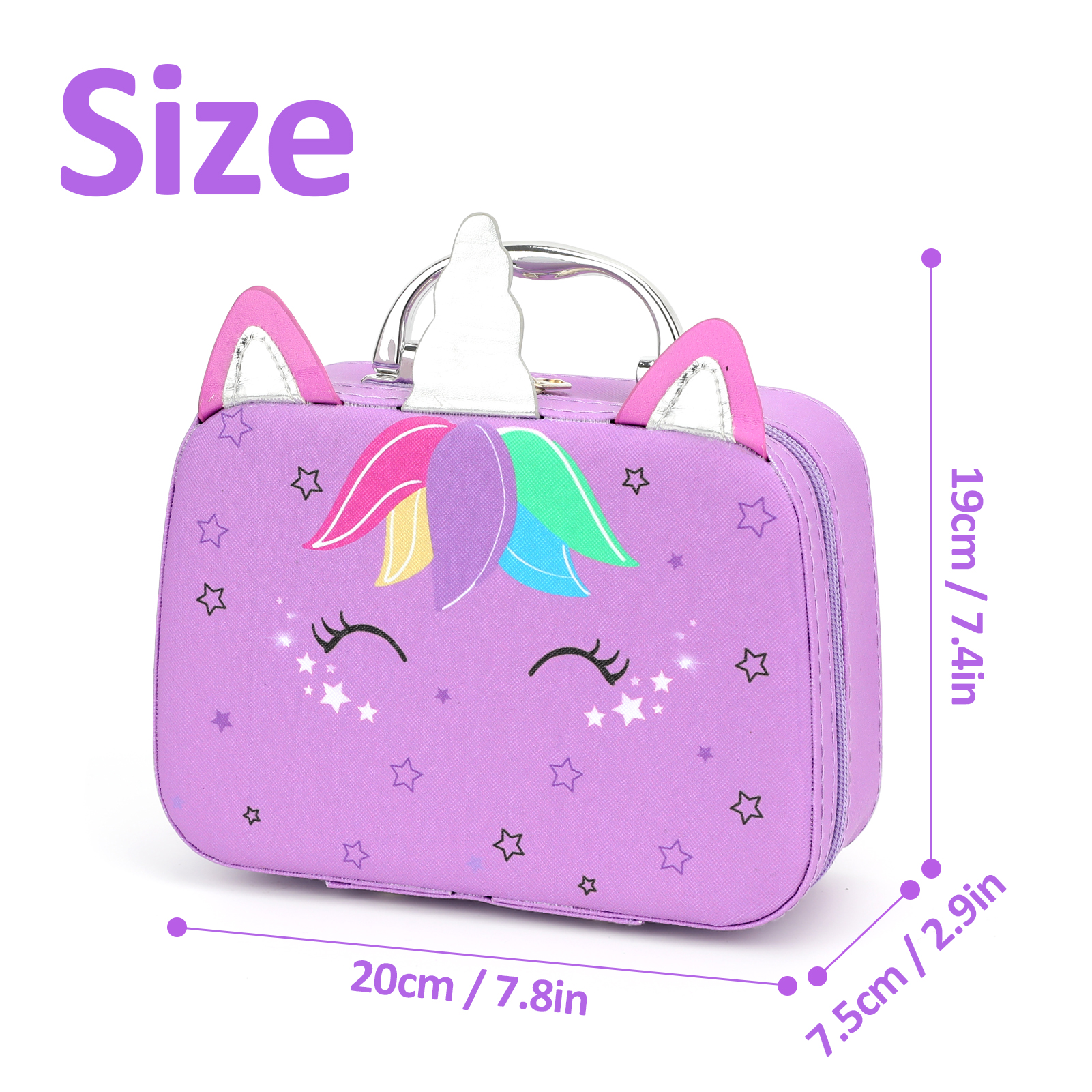 Sendida Kids Washable Makeup Set with Unicorn Case photo 4