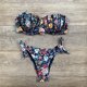 thumbnail image 4 of Gibobby Trajes de Baño Mujer Bañador floral sexy Traje de baño dividido Moda Traje de baño Estampado de pecho Mujeres Pad Trajes de baño Tankinis Set(Negro,XL), 4 of 5