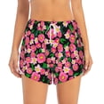 thumbnail image 4 of Lsque Blooming Meadow Printed Women's Running Shorts with Liner Pockets,Elastic Quick Dry Workout Athletic Gym Yoga Shorts,Womens High Waist Shorts-XX-Large, 4 of 9