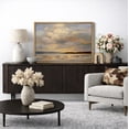 thumbnail image 4 of Framed Canvas Wall Art Sunset Seascape Print for Living Room Decoration - 16"x24" NATURAL, 4 of 8