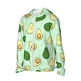 thumbnail image 3 of Goofa Avocado Printed Women's UPF 50+ Sun Protection Hoodie Jacket Lightweight Long Sleeve Sun Shirt for Women with Pocket Hiking Outdoor-XX-Large, 3 of 9