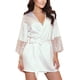 thumbnail image 1 of Lencería sexy para mujer, lencería sexy de seda, kimono de satén, bata de baño, lencería de encaje, camisón, lencería erótica para mujer., 1 of 5