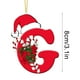 thumbnail image 5 of Colgante de árbol de Navidad de acrílico 2D con letras | Juego de 26 adornos con iniciales del alfabeto para decoración navideña, 5 of 6
