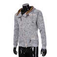 thumbnail image 4 of LYXSSBYX Mens Shirts Long Sleeve Men's Autumn Long Sleeve Zipper Hooded Sweatshirt Outwear Tops Blouse GY/XL, 4 of 7