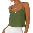 thumbnail image 2 of SROBPTY Womens Tank Tops Solid Cami Round Neck Button Shirts for Casual Use, 2 of 5