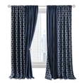 thumbnail image 1 of Achim Home Imports Prelude Reversible Blackout Rod Pocket Rideau Panel, 50" x 84", Navy, 1 of 1
