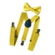 thumbnail image 4 of Tirantes elásticos ajustables en forma de Y para hombre con pajarita Amarillo, 4 of 9