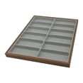 thumbnail image 2 of Bunblic 12 Slot Sunglasses Organizer Watch Holder Jewelry Tray for Travel Home Store Inner Gray, 2 of 8