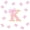 Pink K, variant on Meiyoeat Pink Gold Glitter Print Bow K Letter Twin Bedding for Women Girls, Girly Cartoon Alphabet Duvet Cover Set, Pink Reversible, 1 Duvet Cover and 1 Pillowcase (No Comforter)