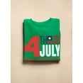thumbnail image 3 of 4Th July Stripes Flag Sweatshirt Women -Image by Shutterstock, Female Medium, 3 of 4
