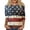 13-Red, variant on ibiyuan America 250 Shirt 3/4 Sleeve Summer Blouses 250th Anniversary Usa Round Neck Women Shirts Independence Day Womens Tops Casual