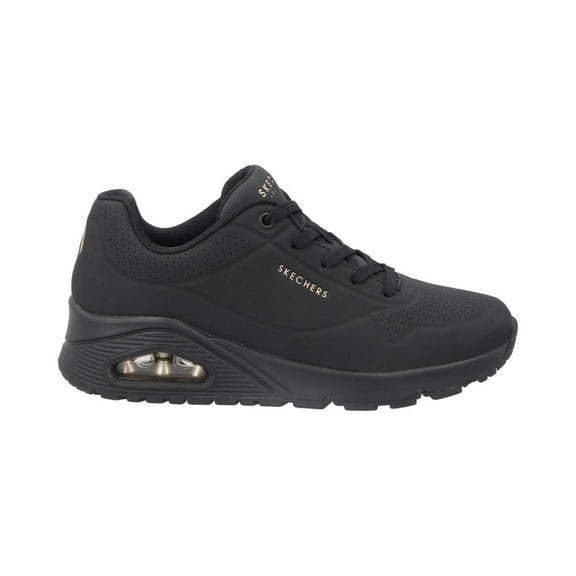 Tenis Mujer Skechers Casual Urbano Textil Sintetito Ligeros Ajustables Cordones negro 25