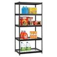 thumbnail image 2 of Edsal MROP3618W5B Steel Storage Rack, 5 Adjustable Shelves, 5000 lb. Capacity, 72" Height x 36" Width x 18" Depth, Black, 2 of 4