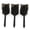 Black, variant on Professional 2BA Thread Integrated Dart Shaft and Flights Combo Set Standard Shape Heavy Duty Icy Transparent Clear Anti Break Flights Pack of 3