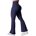 thumbnail image 1 of Leggings acampanados YEOREO Kalie Scrunch azul marino para mujer, 1 of 7