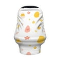thumbnail image 2 of Fotbe Funny Chicken Pattern Car Seat Covers for Babies, Nursing Breastfeeding Cover Infant Carseat Canopy, Soft Stretchy Carrier Cover, 2 of 9