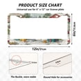 thumbnail image 7 of Aluminum License Plate Frame 2 Pack Car Exterior Accessory Car Tag Holder for Front Rear Plates Cars Decor Christmas Design with Snowmen, 7 of 7