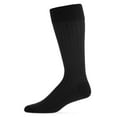 thumbnail image 2 of MeMoi Men's 3 Pair Pack Assorted Mercerized Cotton Blend Crew Socks - Mens - Male, 9-11, Black, 2 of 7
