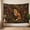 B, variant on XaaKee Tapestry Wall Hanging, Vintage Ochre Fox Lair, Forest Fauna Nature Artwork, High-Quality Polyester Large Tapestry, 60x40Inch