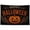 Black-1PC, variant on Halloween Bunting Flag - Pleated Half Fan Style, 35.4*17.7in Orange Black 5 Stripes with 3 Grommets, Porch Garden Yard Outdoor Decor, Trick Or Treat Banner, Halloween Bunting for Outside Home Decor