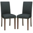 thumbnail image 3 of TLSUNNY Upholstered Dining Chairs Set of 2, Nail Head Trim Design, Solid Wood Legs and Padded Seat, Comfortable Fabric For Kitchen, Dining Room, Living Room, 3 of 10