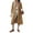 Camel, variant on Lentta Womens Long Trench Coat Single Breasted Oversized Windproof Overcoat Fashion Outerwear