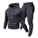 thumbnail image 3 of Ceisia Men's Loose Fit Line Art Heart Print Hooded Sweatshirt & Jogger Set - Warm Stretch Casual Two-Piece Tracksuit Gifts, 3 of 5