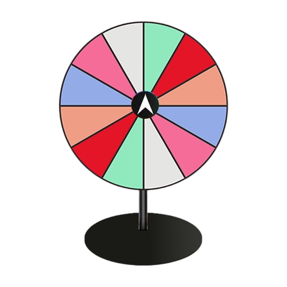 Draws Roulette Wheel Erasable Reusable Fortunes Wheel Tabletop Prize Turntable Easy Assembly Roulette Wheel