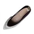 thumbnail image 1 of Cathalem Women's Dressy Flats Comfortable Square-Toe Style,Red 37, 1 of 5