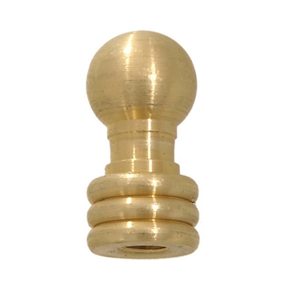 B&P Lamp® 1/4-27F Br. Ball Finial, Unfinished