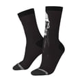 thumbnail image 1 of Balery Gothic Skull Drape Calcetas Largas con Estampado para Hombre y Mujer – Suaves y Transpirables, Talla Única (US 5-11), 1 of 6