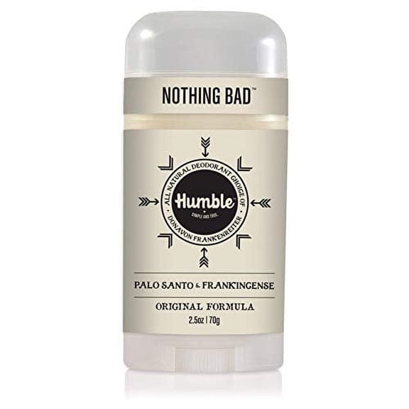 Humble All Natural Deodorant, Aluminum and Paraben Free, Cruelty Free Men's and Women's Deodorant, Palo Santo and Frankincense, Pack of 1 2.5 Ounce (Pack of 1)