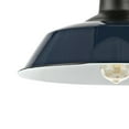 thumbnail image 6 of JONATHAN Y Camila 14" 1-Light Classic Industrial Indoor/Outdoor Iron LED Semi Flush Mount, Navy/White, JYL7617C, 6 of 9