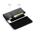 thumbnail image 3 of Black Leather Pouch Belt Loop and Belt Clip Wallet Case with Credit Cards and Coins Slot for GreatCall Alcatel Jitterbug Smart2, Jitterbug Smart, 3 of 5