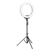 Artograph 18” LED Selfie Ring Light with Tripod Stand & Phone Clamp for Live Stream/Makeup/YouTube Video, Dimmable, Color Temperature Control with Carrying Bag and Bluetooth Remote Control for Phone