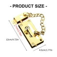 thumbnail image 5 of Durability 304 Stainless Steel Door Latches Chain Adjustable Security Lock, 5 of 7