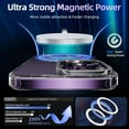 thumbnail image 2 of for iPhone 14 Pro Case, Full Clear Magnetic Phone Case Military Grade Shockproof Slim Cover with 360° Rotatable Ring Holder Stand [Compatible with MagSafe] for iPhone 14 Pro, Clear, 2 of 12