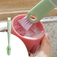thumbnail image 1 of Cepillo de limpieza para ranuras de borde de tapa de taza, mango de esponja 4 en 1, cepillo aislante para tazas, para viajes, oficina y hogar, higiene eficiente, artículos esenciales para cocina y co, 1 of 8